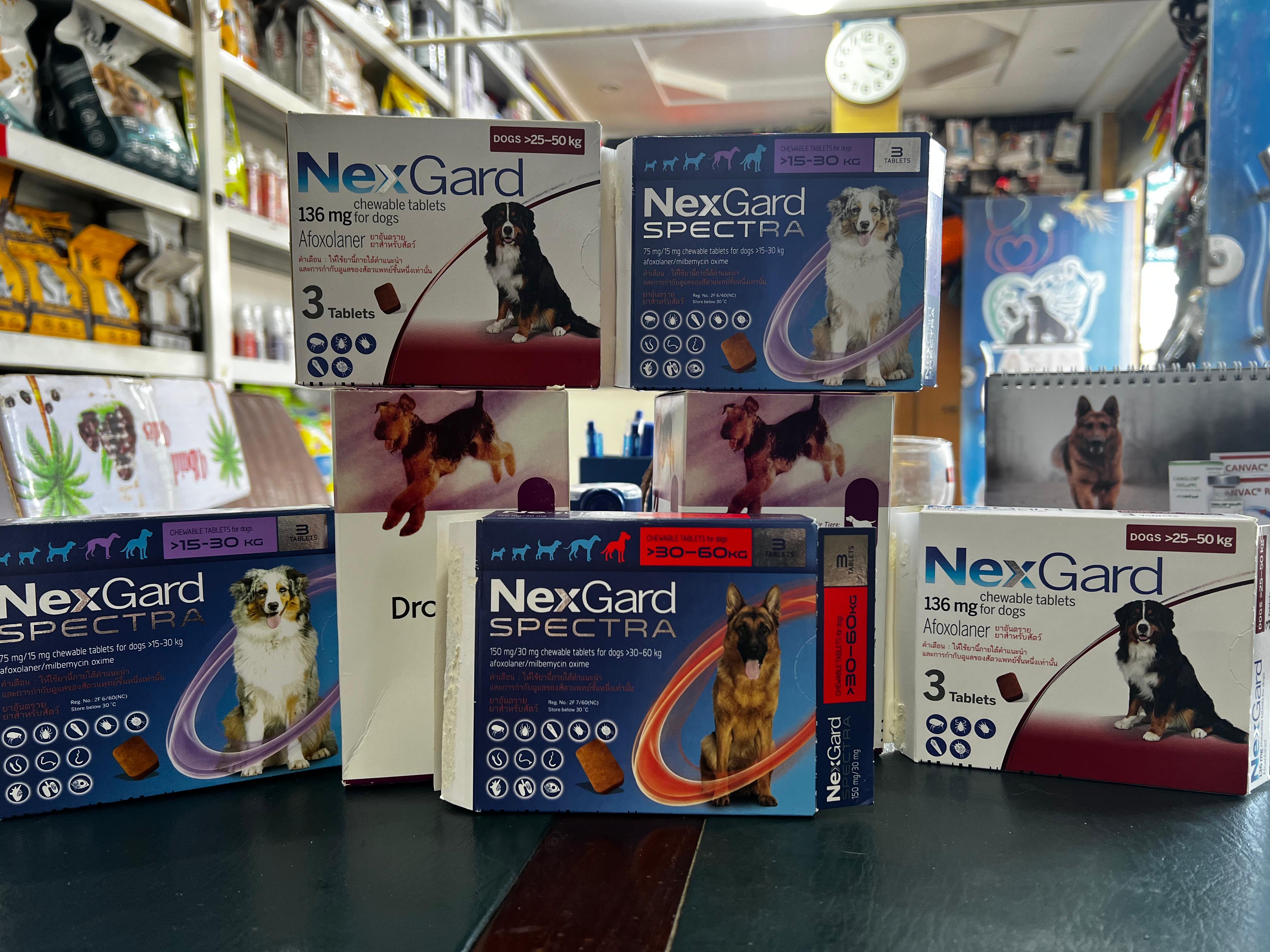 NexGard Spectra pet medicines available at Dr Asim Pets Care Hospital